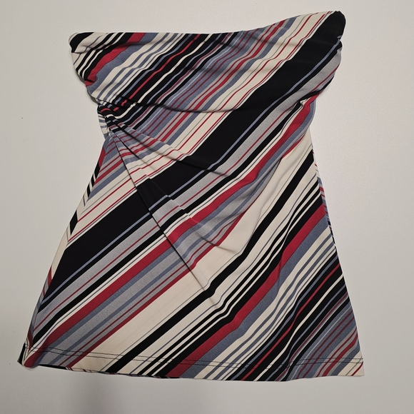 Speechless Black and Red Asymmetrical Ruched Tank Top - Picture 1 of 5